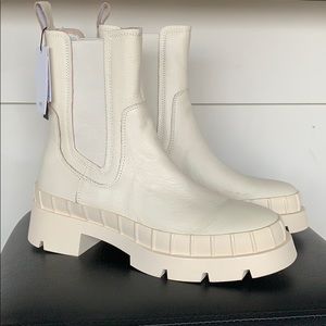 Leather Lug Sole Boots